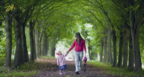 Mother and Daughter on Lime Tree Walk