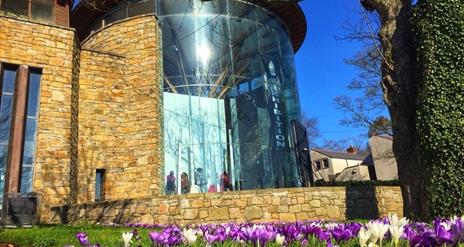 Saint Patrick exterior with flowers