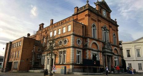A view of the outside of Newry Town Hall