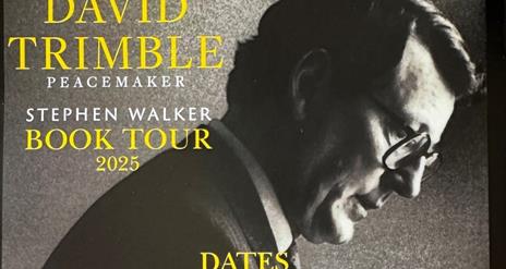 Grainy photo showing David Trimble in his mid carreer.