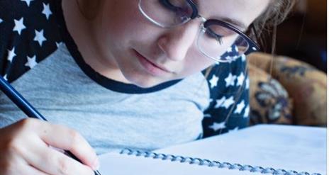 A person bird sketching in Castlewellan Forest Park
