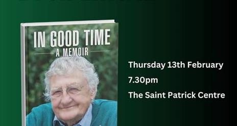 Rev Harold Book Launch Poster on the 13 February St Patrick Centre Downpatrick