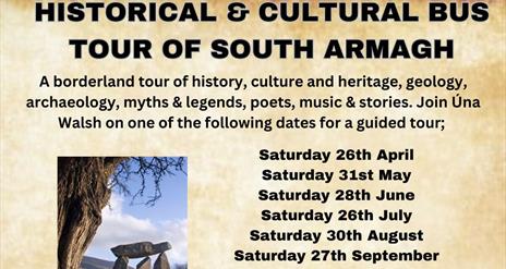 Poster for Historical & Cultural Bus Tour of South Armagh
