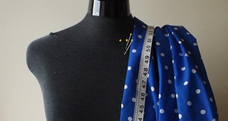 material on dress makers dummy