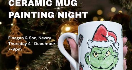 Christmas Ceramic Mug Painting with Art Studio 23