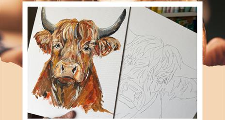 Poster advertising Painting Prosecco Pizza with Artist Laura Flynn