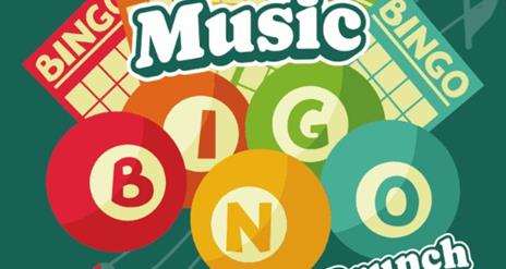 Poster for Music Bingo Brunch, Denvirs