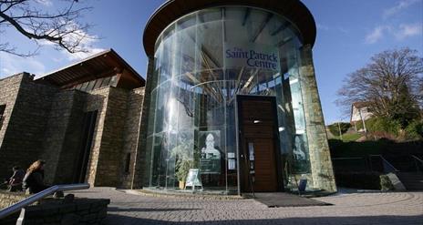 A view of the front of The Saint Patrick Centre building.