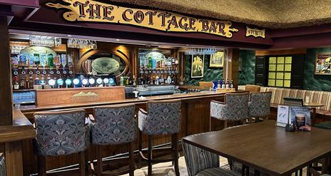 View of The Cottage Bar in Burrendale Hotel, Country Club and Spa, Newcastle, County Down, Northern Ireland.
