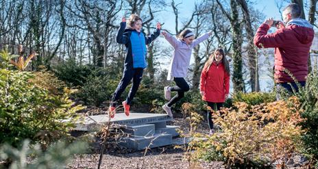 Children being photographed in Kilbroney Park