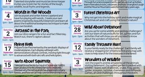 Poster of Events at Delamont Country Park