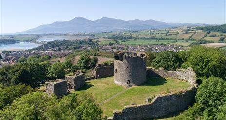 Ariel view of Dundrum Castle