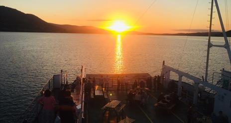 Ferry at Sunset on Carlingford Lough