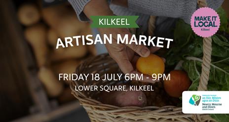 Poster promoting Kilkeel Artisan Market