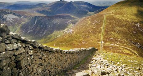 Mourne Wall in the Mourne Mountains