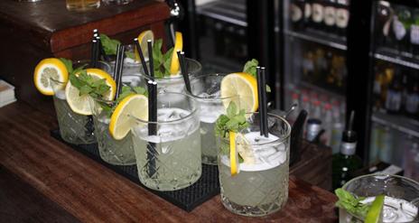 Newcastle Food and Drink Tour - Cocktails on bar counter