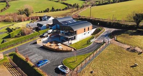 Birdseye view of The Lodge at Quarterland and surrounding area