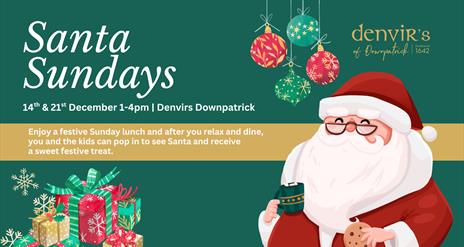 Poster of Santa for Santa Sundays