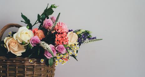 Basket of Flower, Summer Sips and Season Stems