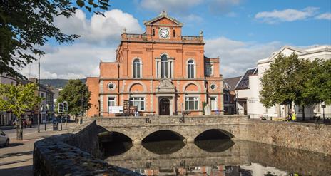 Newry Town Hall overlooking river