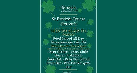 St Patricks Day At Denvirs of Downpatrick Line Up