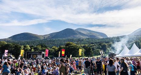 Am image showing the visitors gathering at Eats and Beats in Newcastle.