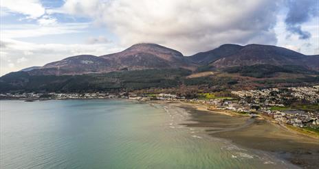 Newcastle view of Mourne Mountains