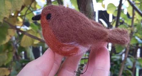 Robin felting workshop with Artist Jennifer Cunningham