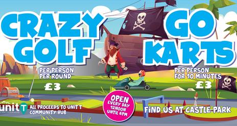 crazy golf and go karts