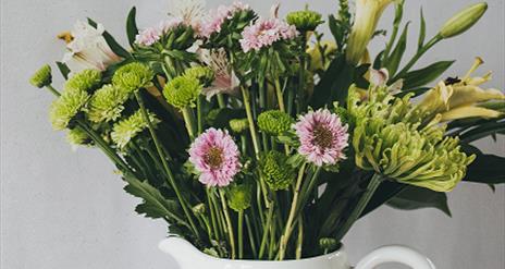 flowers in a basket