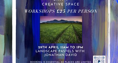 flyer of landscape pastel workshop