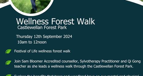 Wellness Forest Walk information poster