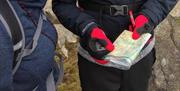 reading the map in the Mournes on a navigation course with Geology Rocks Adventure
