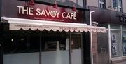 An image of the front of The Savoy Cafe, Newcastle Co Down