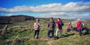 Walking group in the Lecale hills