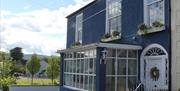 View of the porch at Hillside Holiday Home and Lodge, Rostrevor.