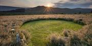 View of the Mournes at Oakwood Glamping Mourne Mountains