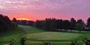 Sunset over St Patrick's Golf Course