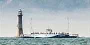 Carlingford Lough Ferry at lighthouse