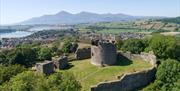 Ariel view of Dundrum Castle