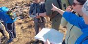 Finding the way on the navigation skills course in the Mournes