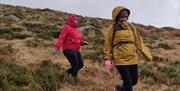 Walking down the mountain in the Mournes