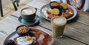 Picture of a delicious breakfast fry made with local produce available from The Cafe at Montalto Estate, Ballynahinch.