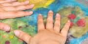 wet felting with children