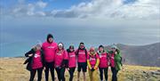 Group of Mencap NI supporters on the top of Slieve Donard