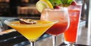 Cocktails at the bar