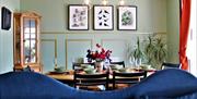 Raised dining area - table for six with sea views