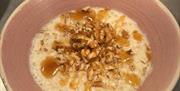 A bowl of walnut porridge