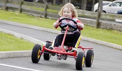 Go karting at Castle Park, Newcastle