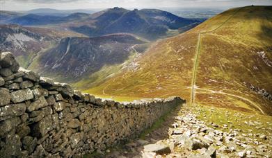 Mourne Wall in the Mourne Mountains